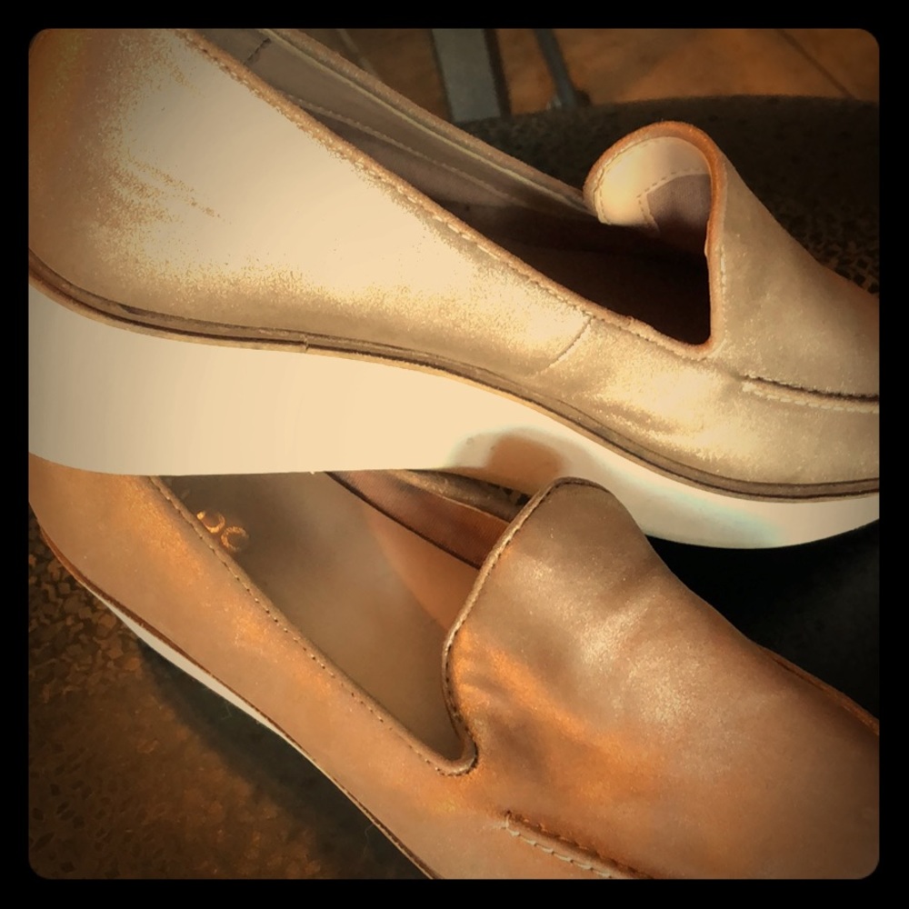 Aldo gold shoes